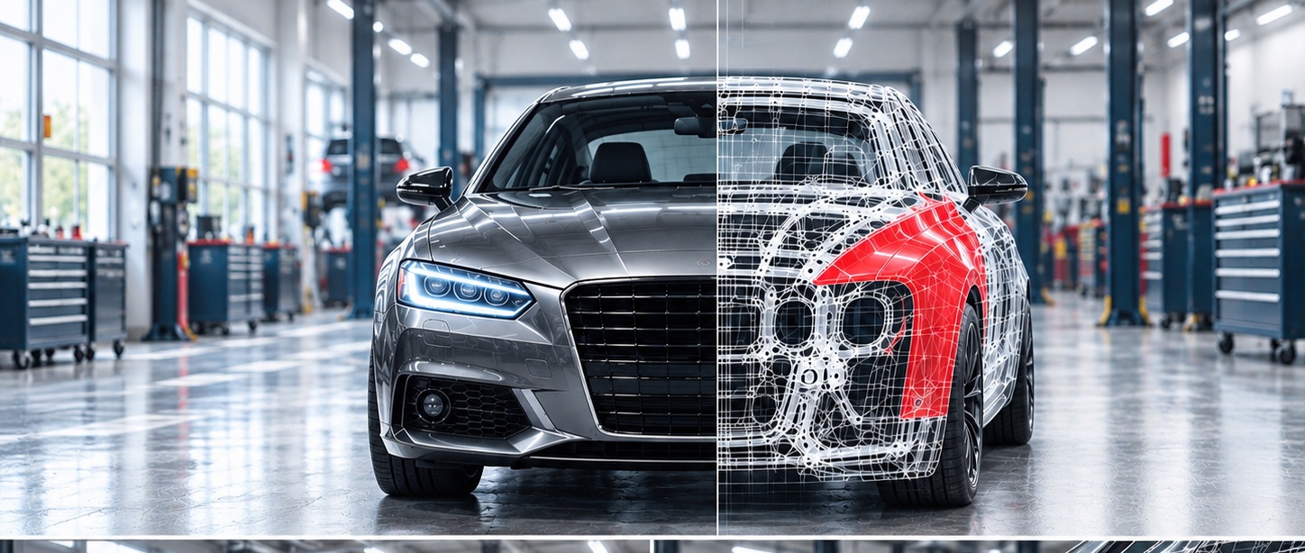 RPG collision repair vehicle visualization